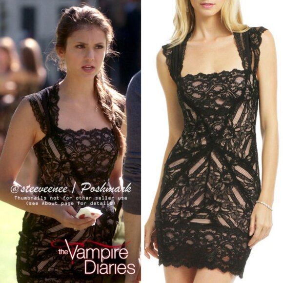 Nicole Miller Eva Lace Dress ASO Elena Gilbert & Clary Fray - Picture 2 of 13